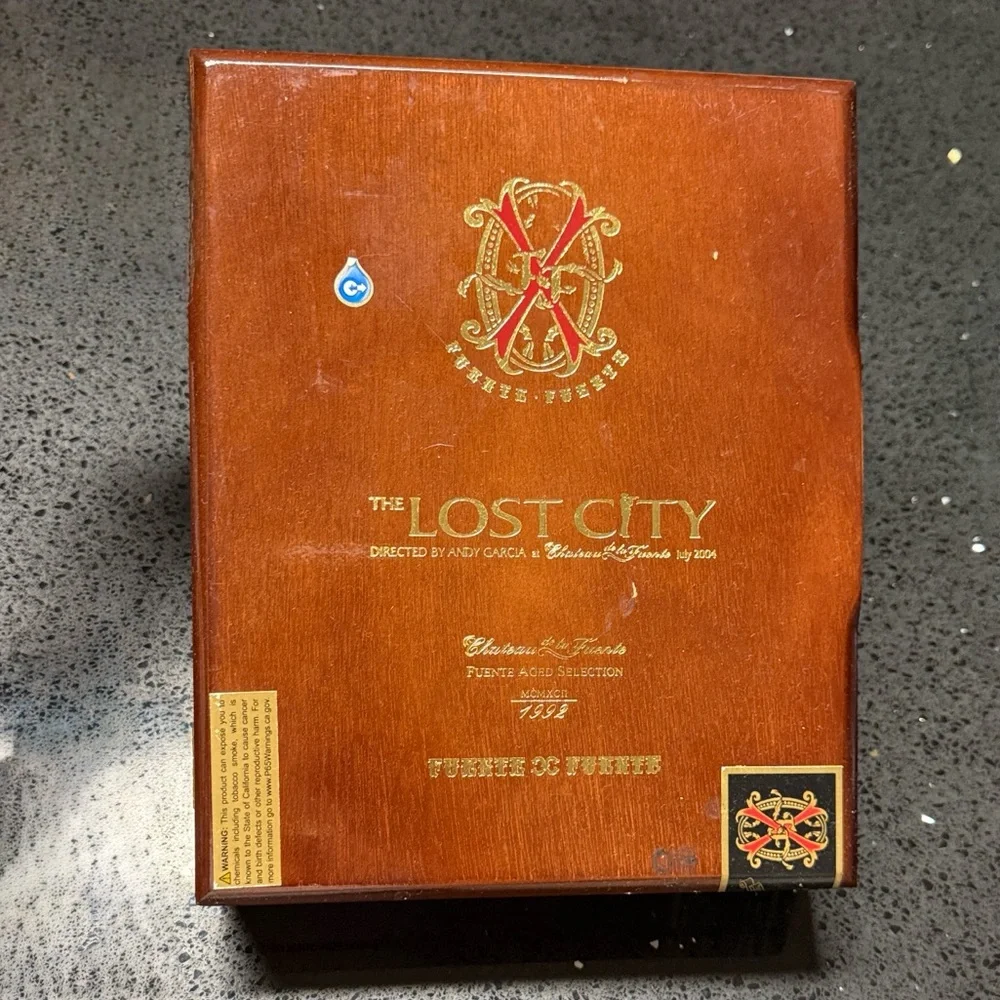Arturo Fuente OpusX The Lost City cigar box, a collectible item